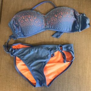 Blue and Orange Swim Suit